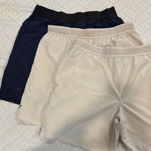 Men's Navy and Cream Fabletics Shorts bundle